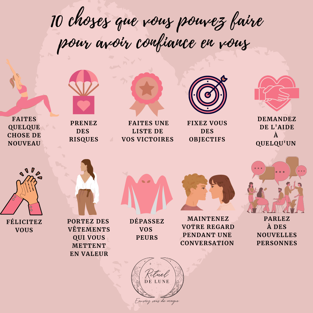 10 choses que vous pouvez faire pour améliorer votre confiance en vous | Rituel de Lune