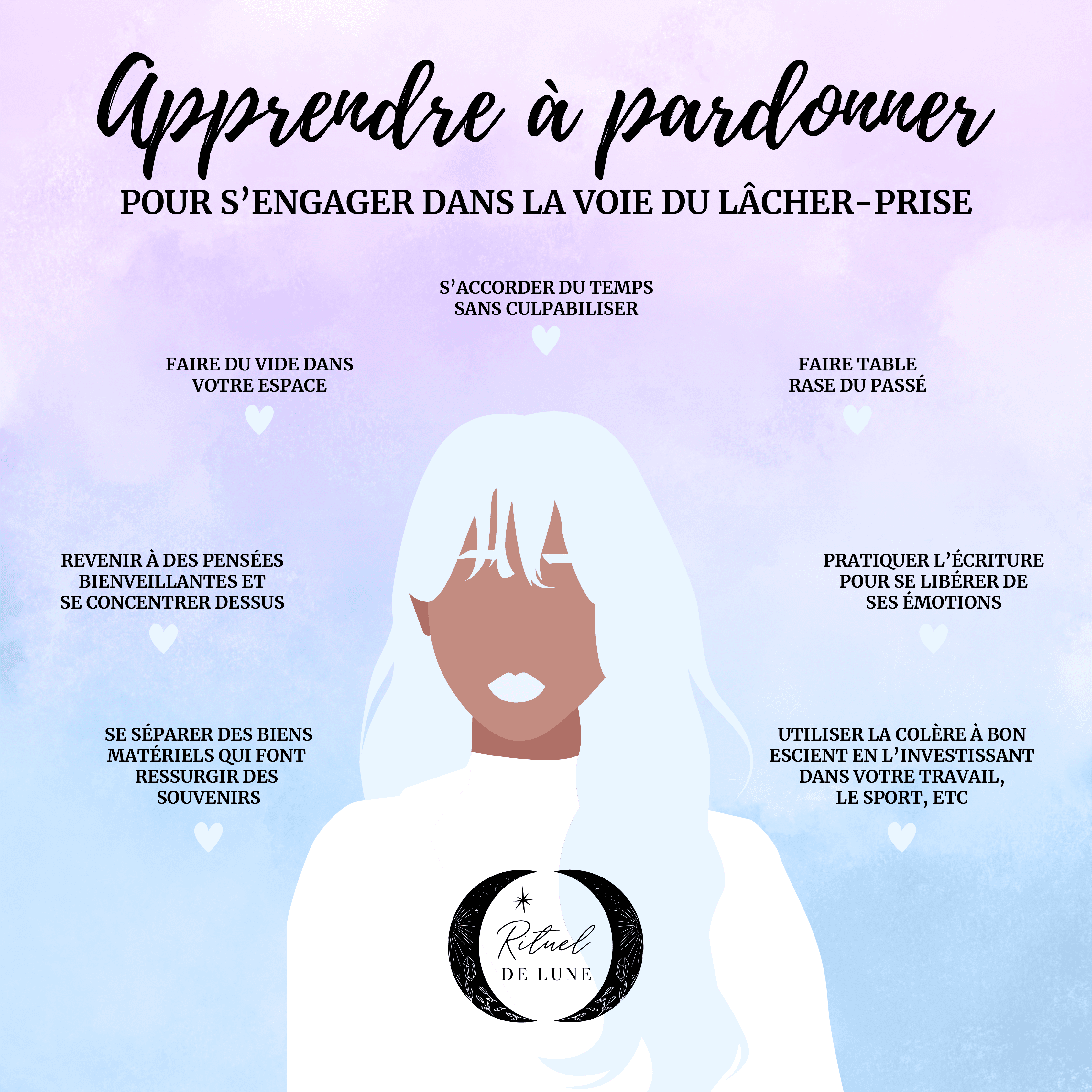 Apprendre à pardonner pour s’engager dans la voie du lâcher-prise | Rituel de Lune