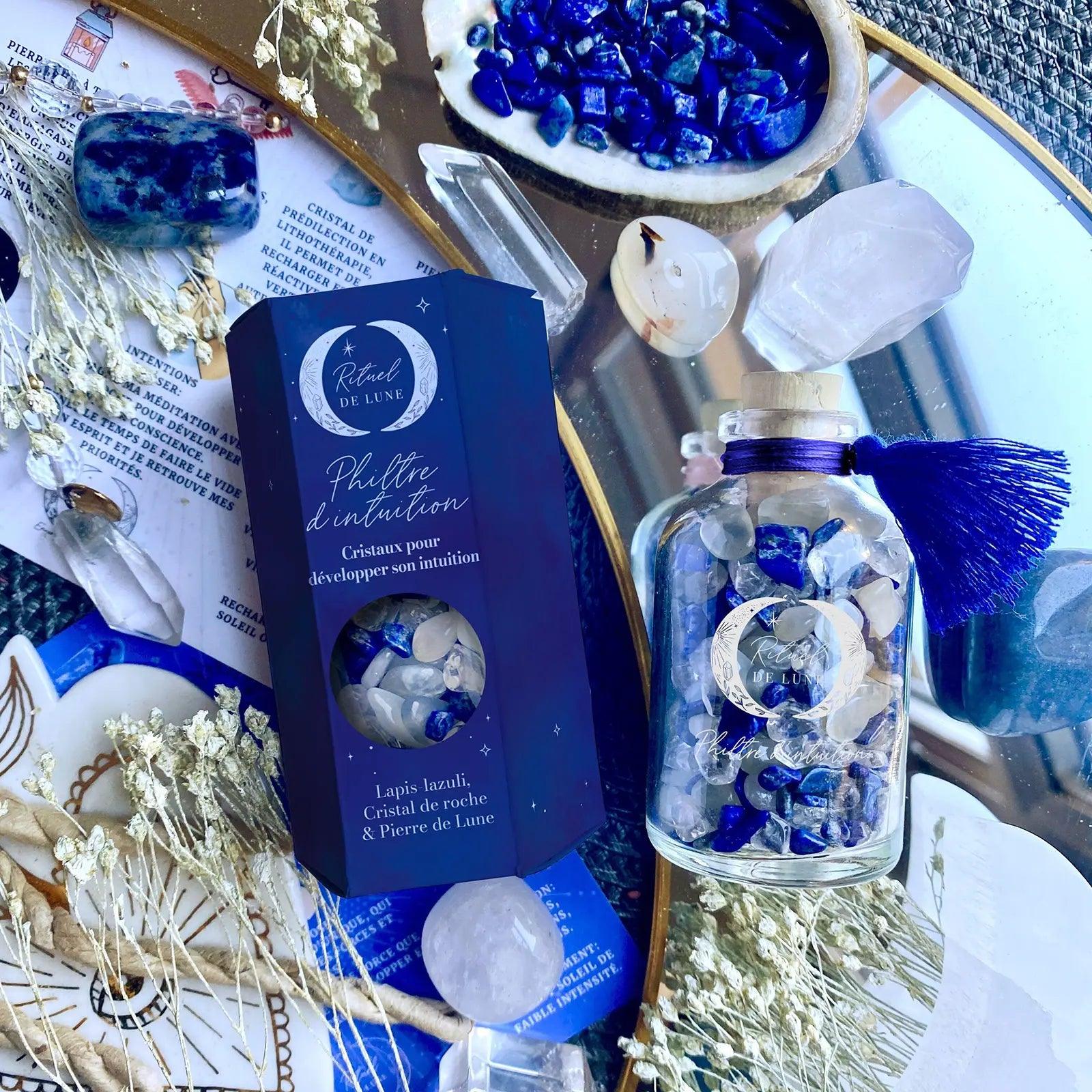 Comment développer son intuition avec le philtre de cristaux intuition Rituel De Lune? | Rituel de Lune