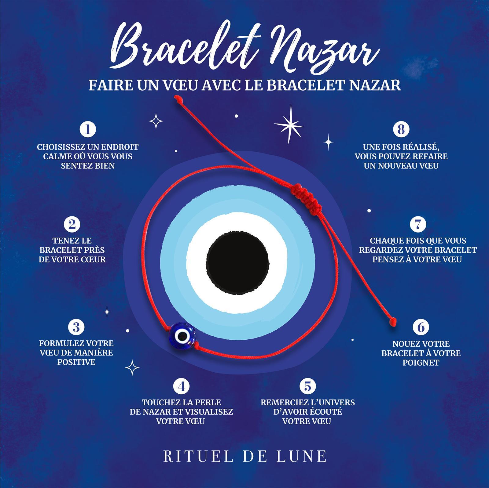 Comment faire un voeu avec votre bracelet Nazar Rituel De Lune? | Rituel de Lune