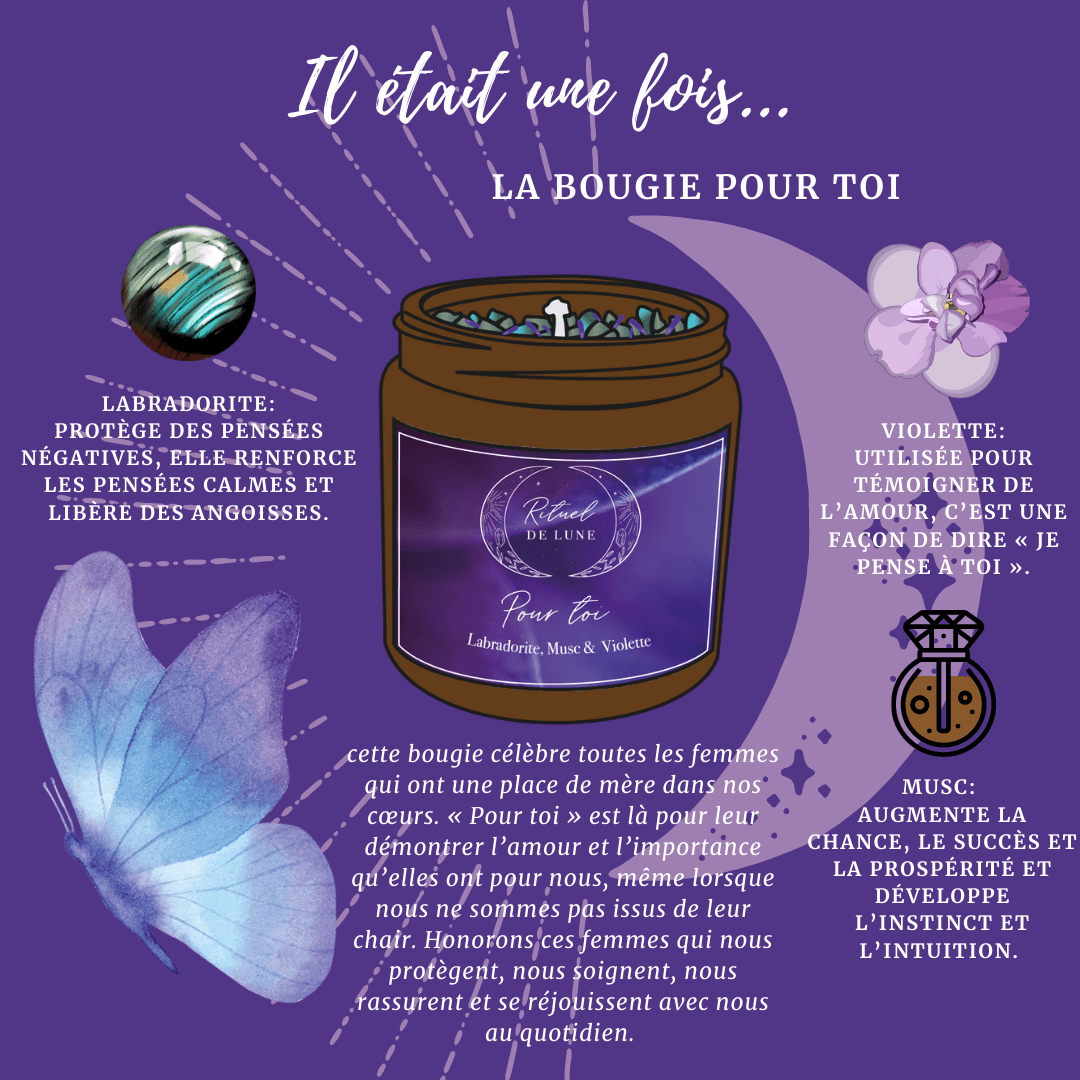 Il était une fois la bougie "Pour Toi" Rituel De Lune | Rituel de Lune