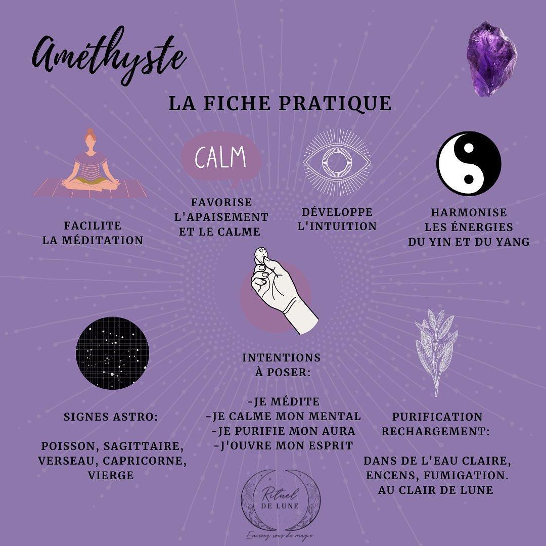 L’Améthyste : la reine des pierres spirituelles | Rituel de Lune