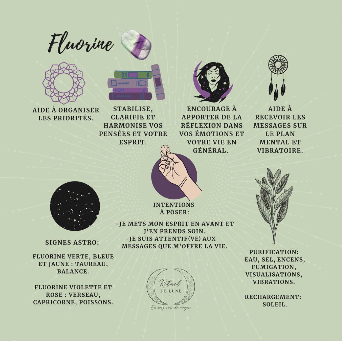 La Fluorine : la pierre aux mille couleurs | Rituel de Lune