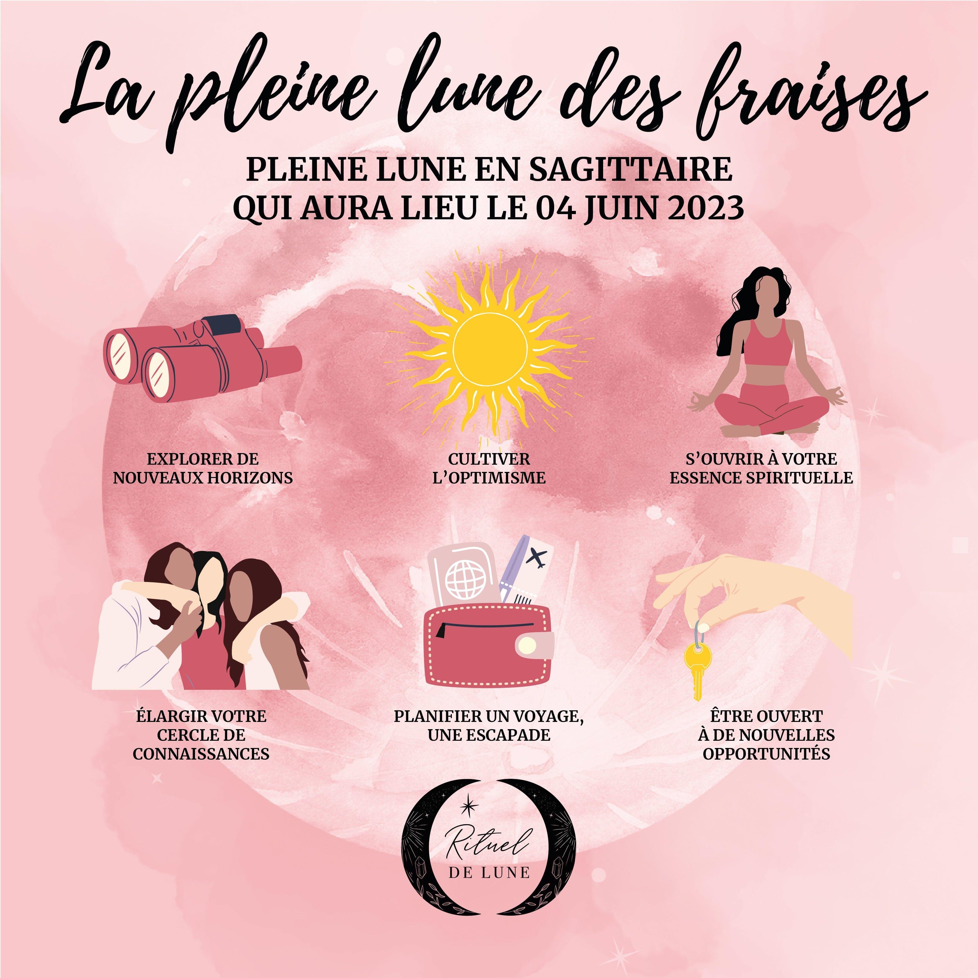 La Pleine Lune du 04 juin 2023 en Sagittaire | Rituel de Lune