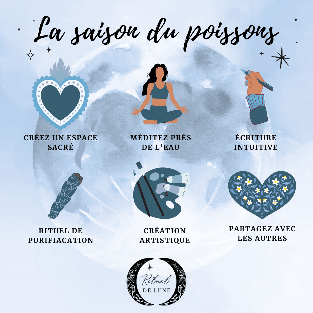 La saison astrologique du poissons | Rituel de Lune