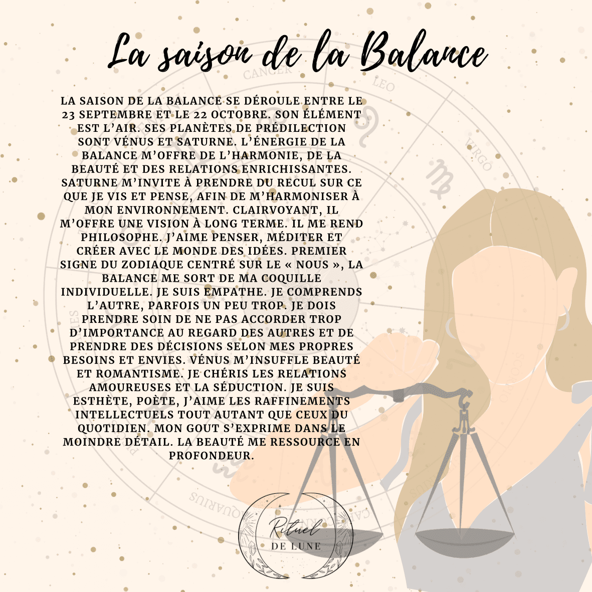 La saison de la balance | Rituel de Lune