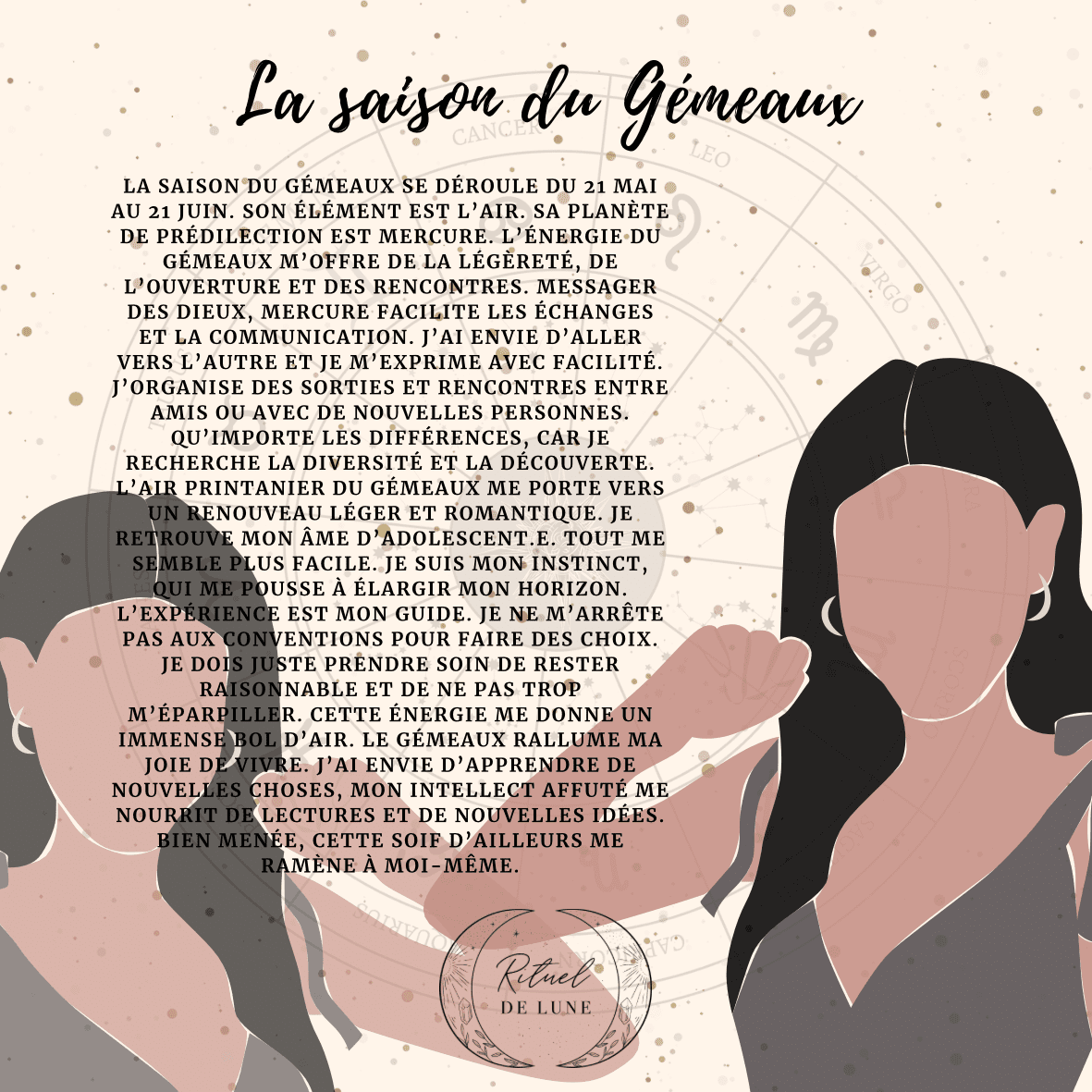 La saison du gémeaux. | Rituel de Lune