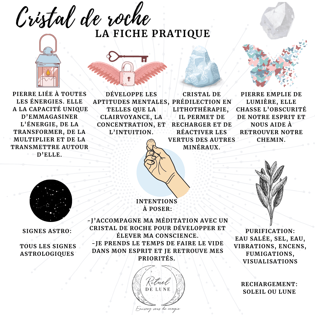 Le Cristal de Roche : la pierre polyvalente | Rituel de Lune