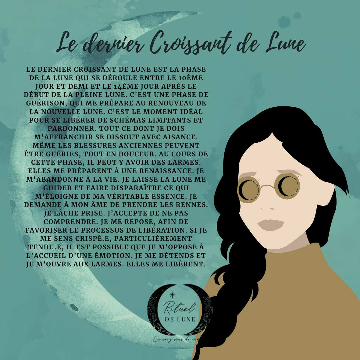 Le dernier croissant de Lune. | Rituel de Lune