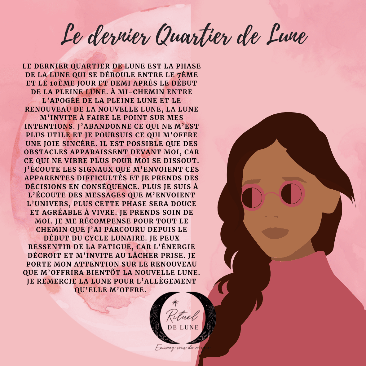 Le dernier quartier de lune. | Rituel de Lune
