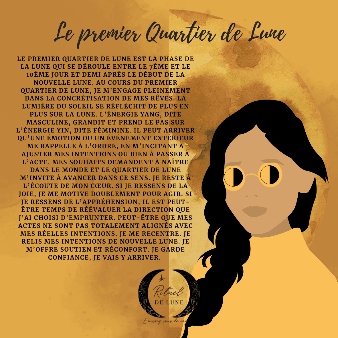 Le premier quartier de Lune | Rituel de Lune