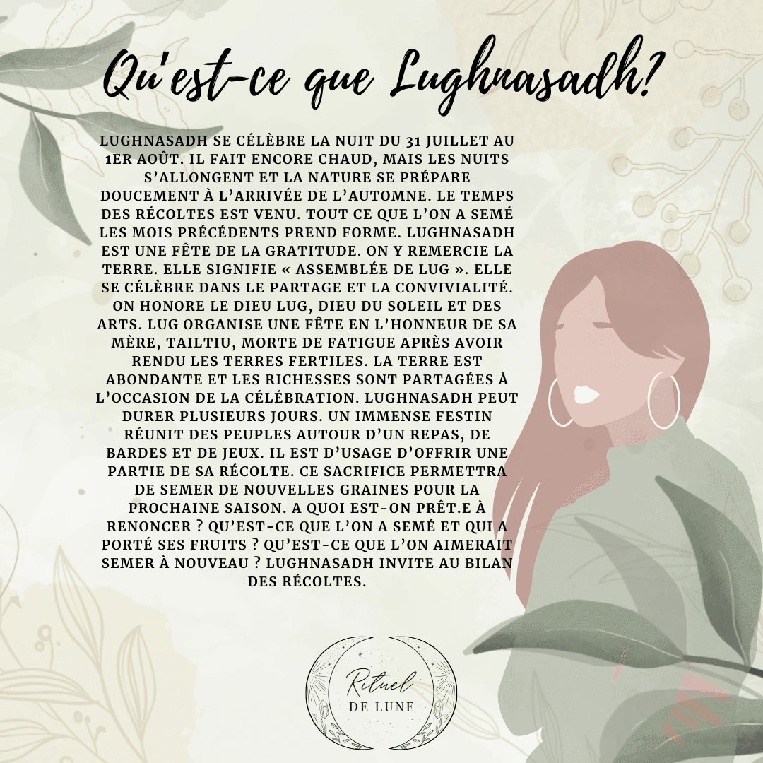 Le sabbat: Lughnasadh | Rituel de Lune