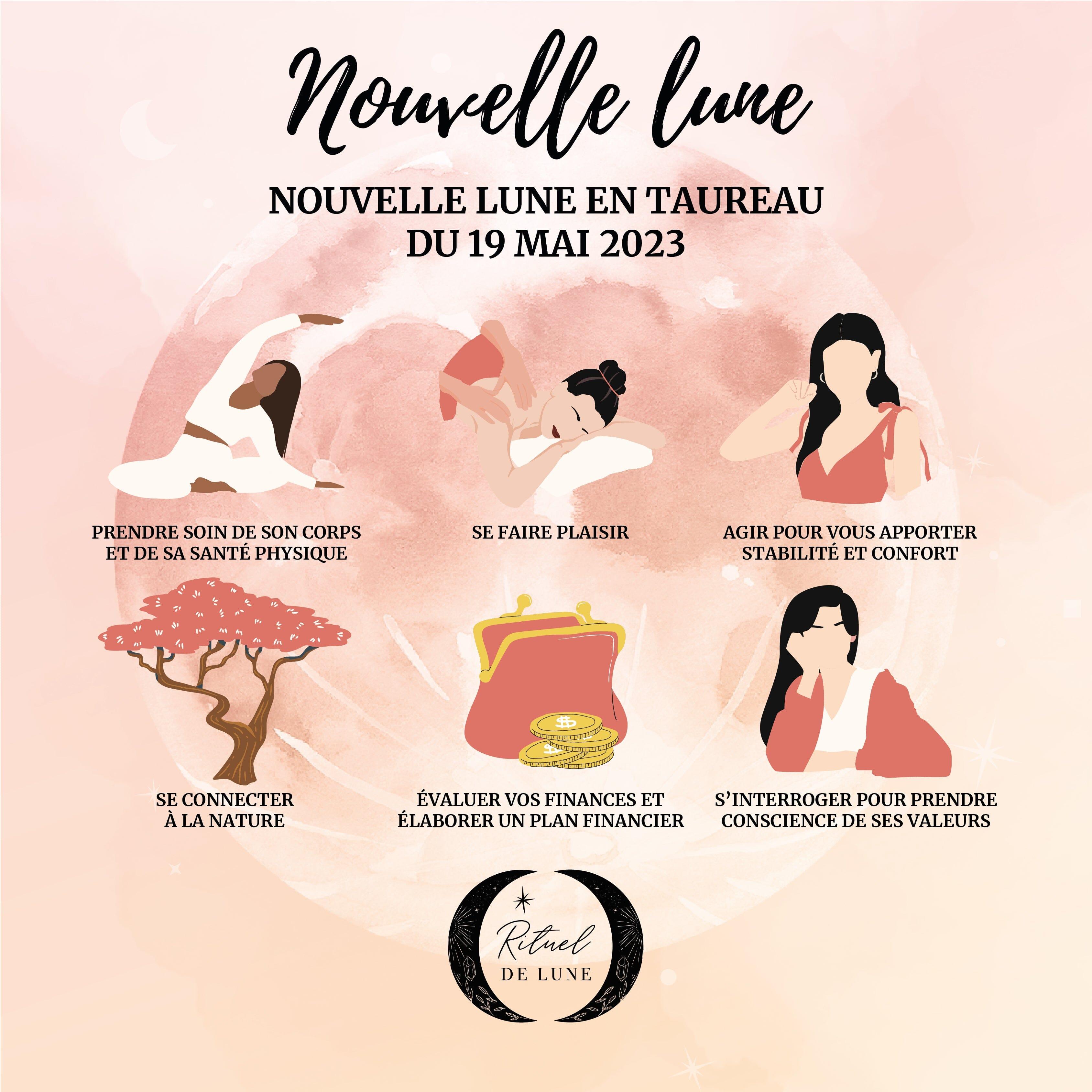 Nouvelle lune du 19 mai 2023 en Taureau | Rituel de Lune