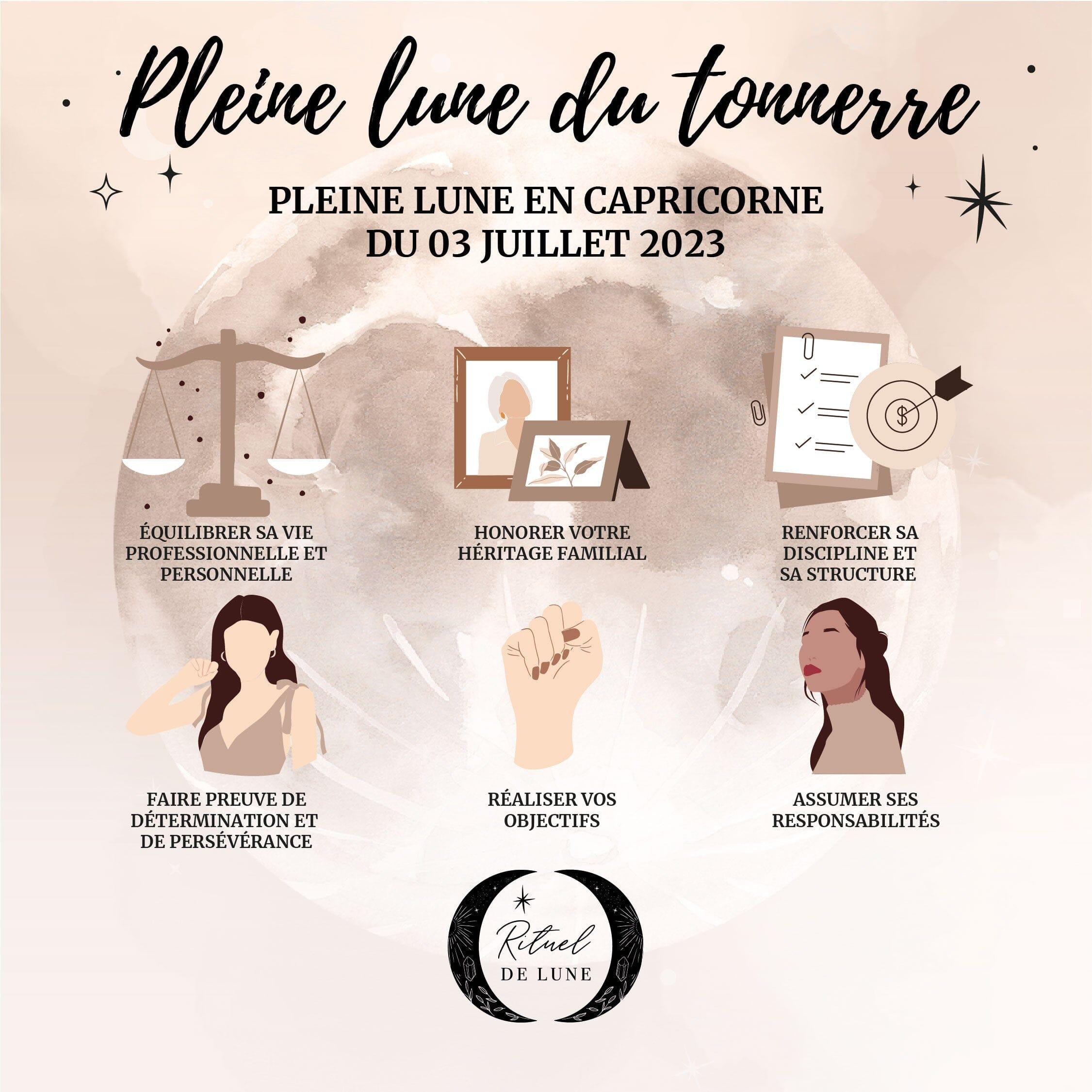 Pleine Lune du 3 juillet 2023 en Capricorne | Rituel de Lune