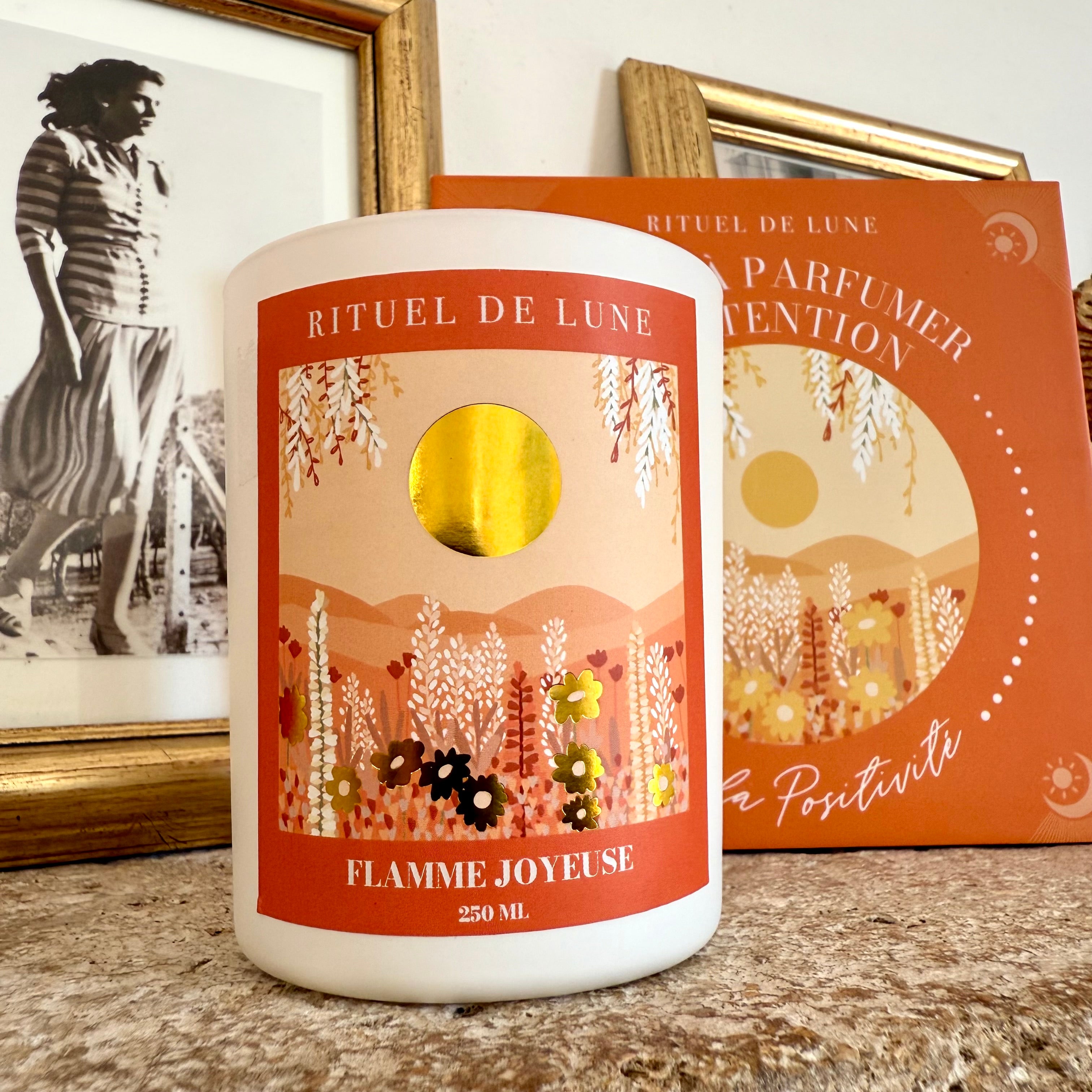 Bougie "Flamme Joyeuse" pour la joie et la positivité - 250ml