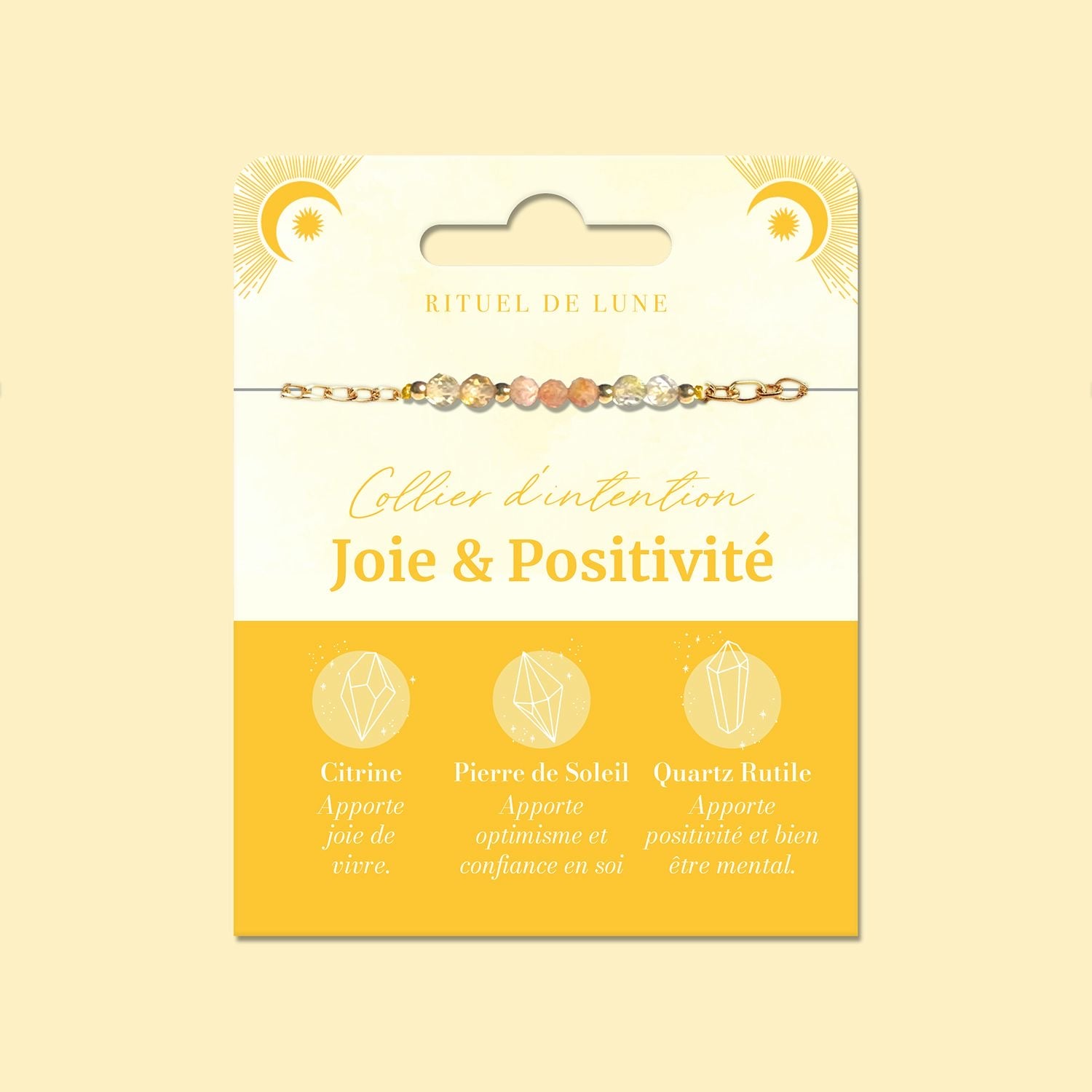Collier intention Joie et positivité