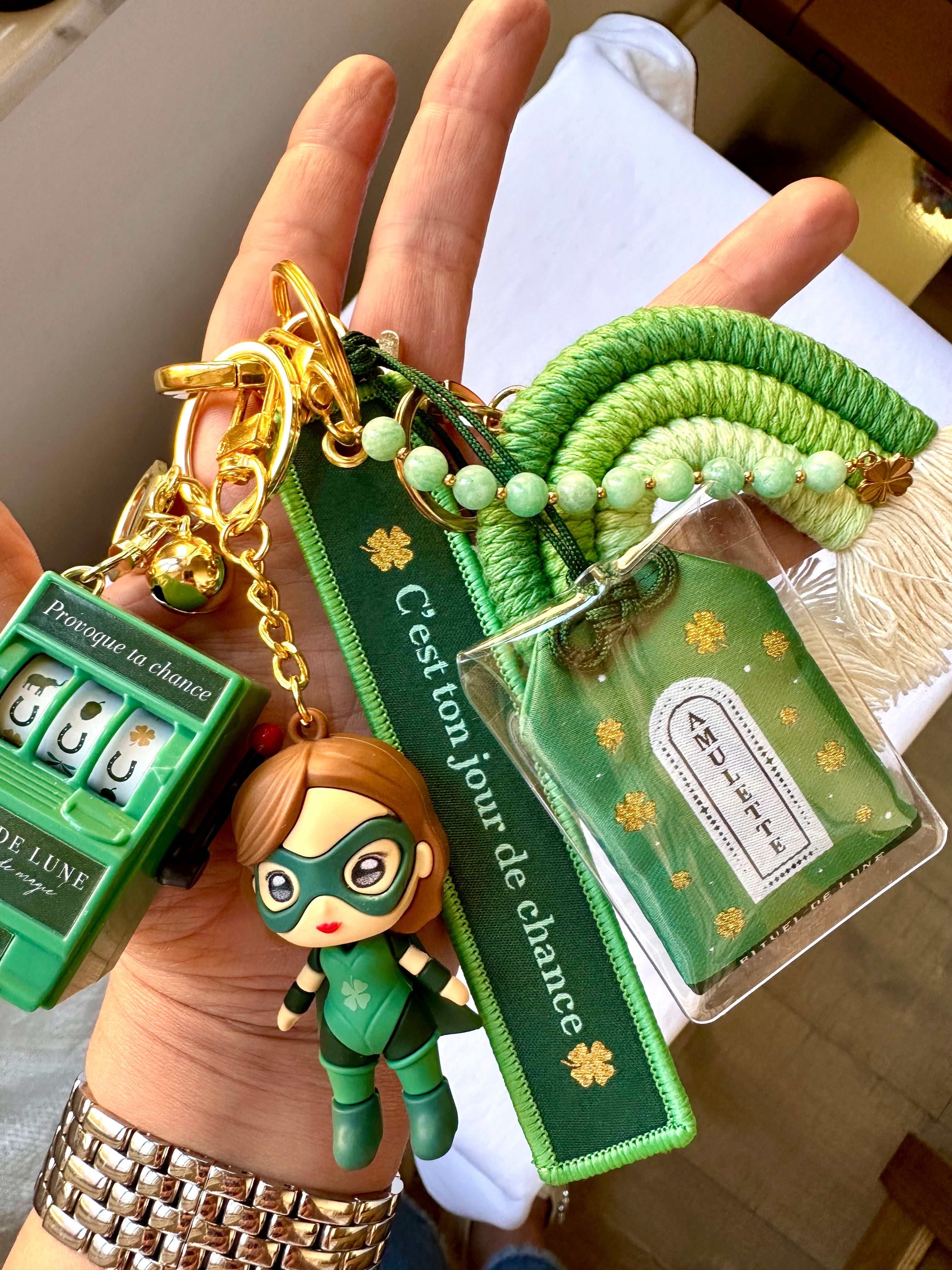 Gri-Gri de sac intention Chance avec ou sans poupée héroïne