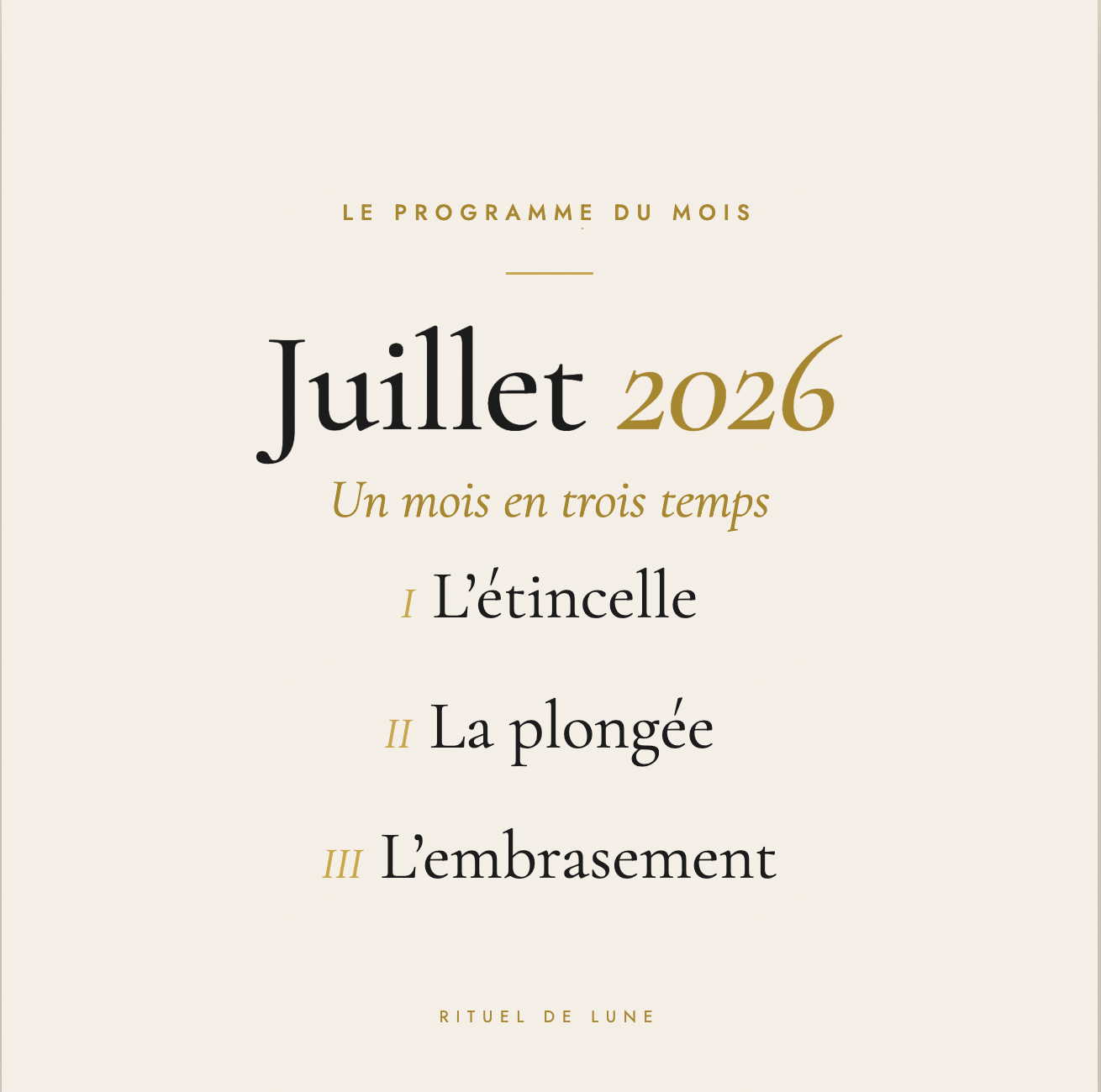 Carnet des astres du mois de juillet