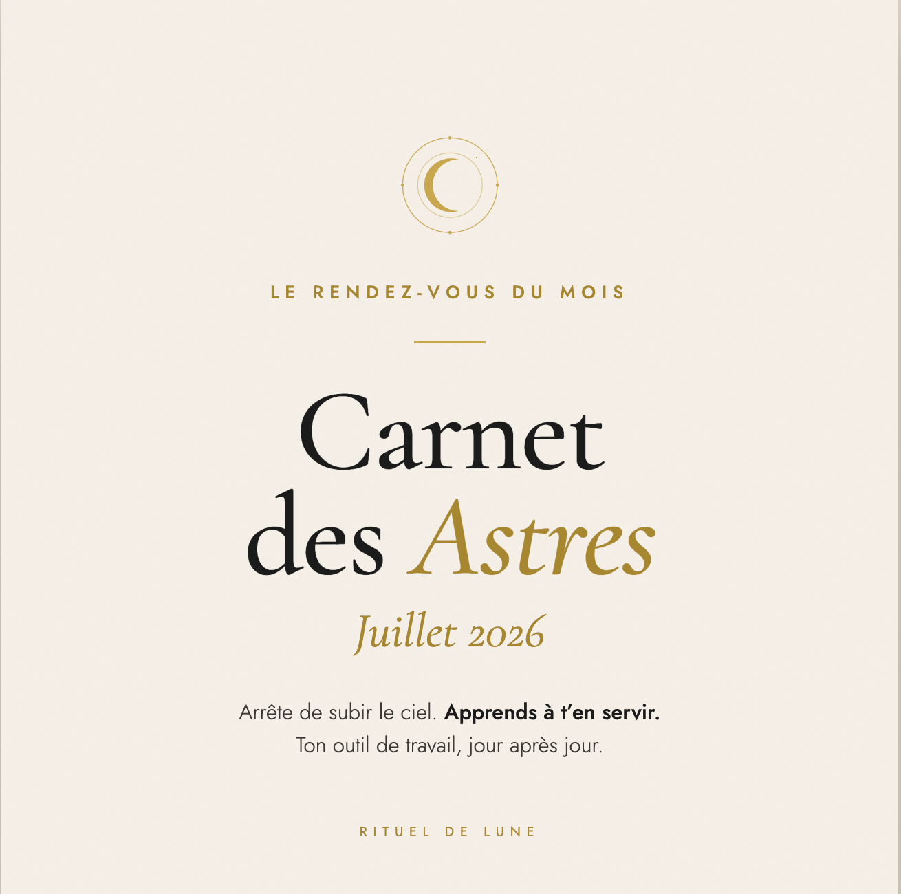 Carnet des astres du mois de juillet