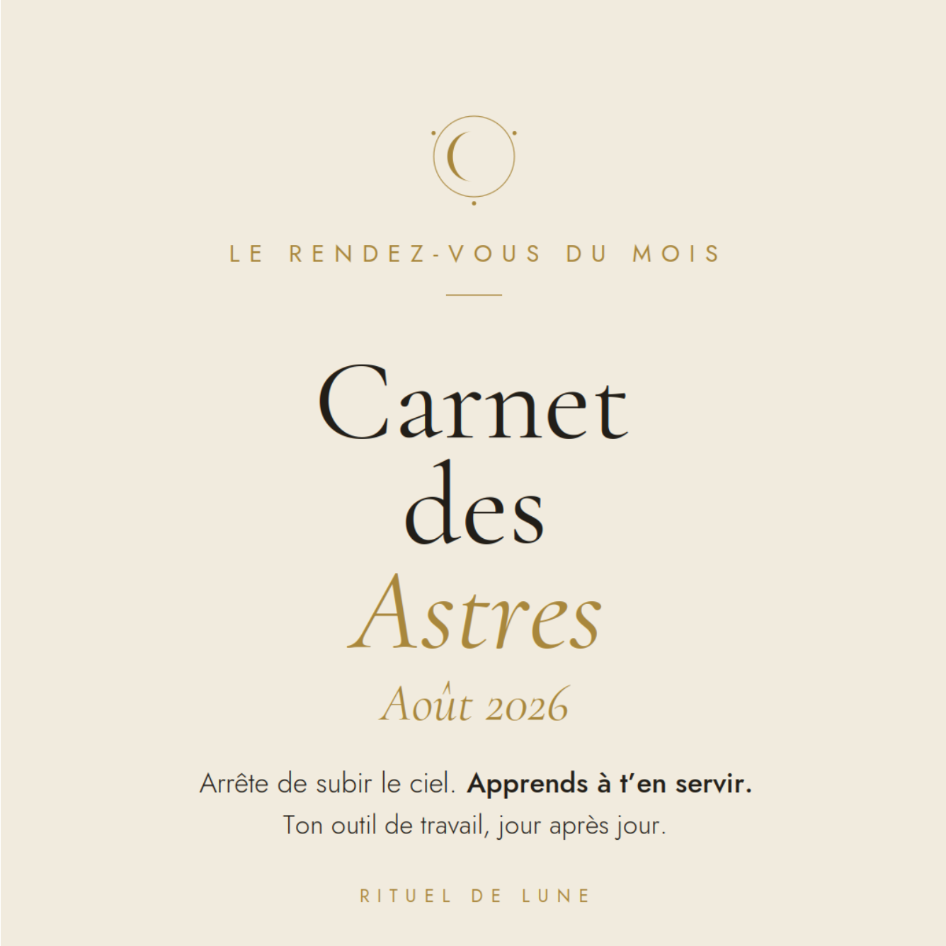 Carnet des astres du mois d'aout