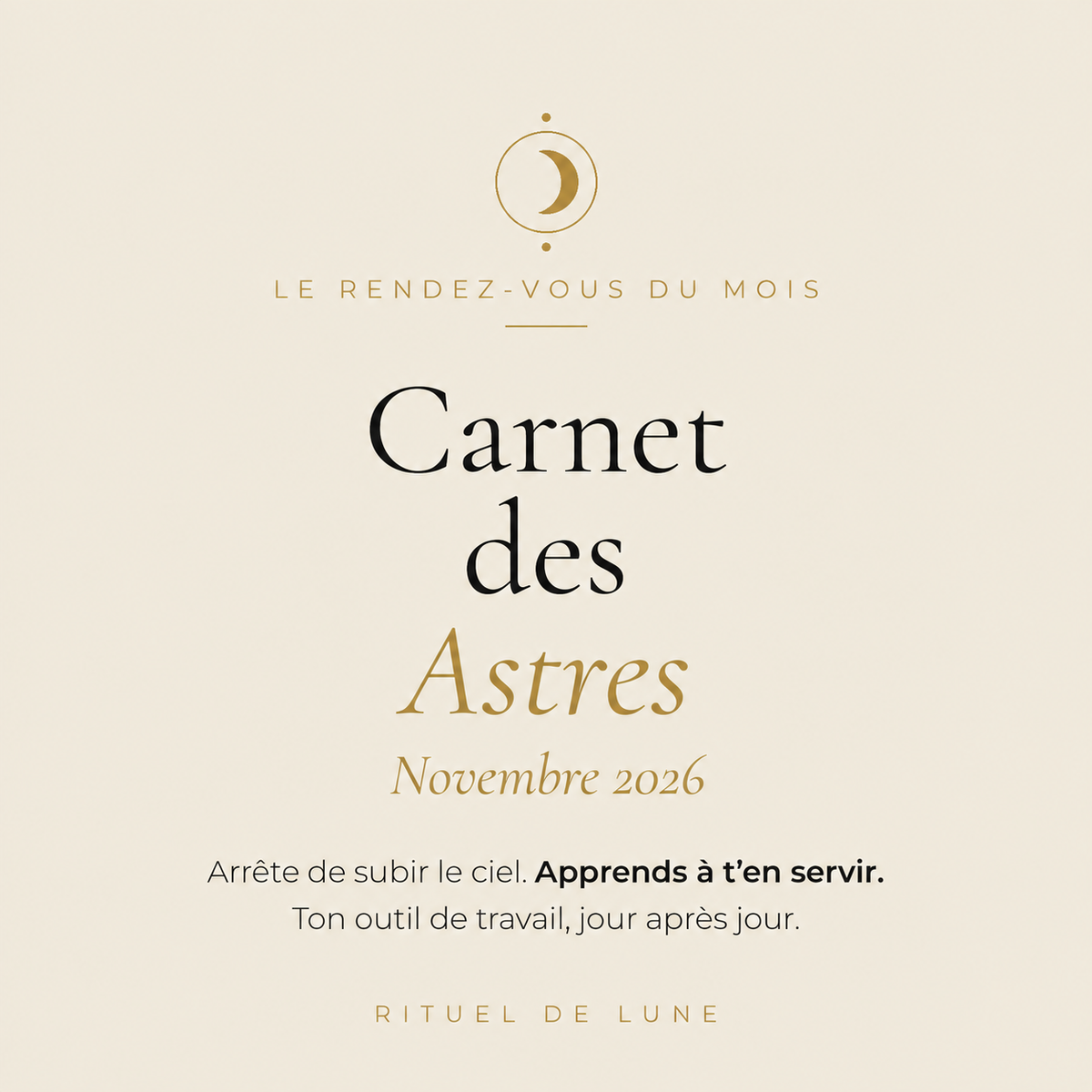 Carnet des Astres Novembre