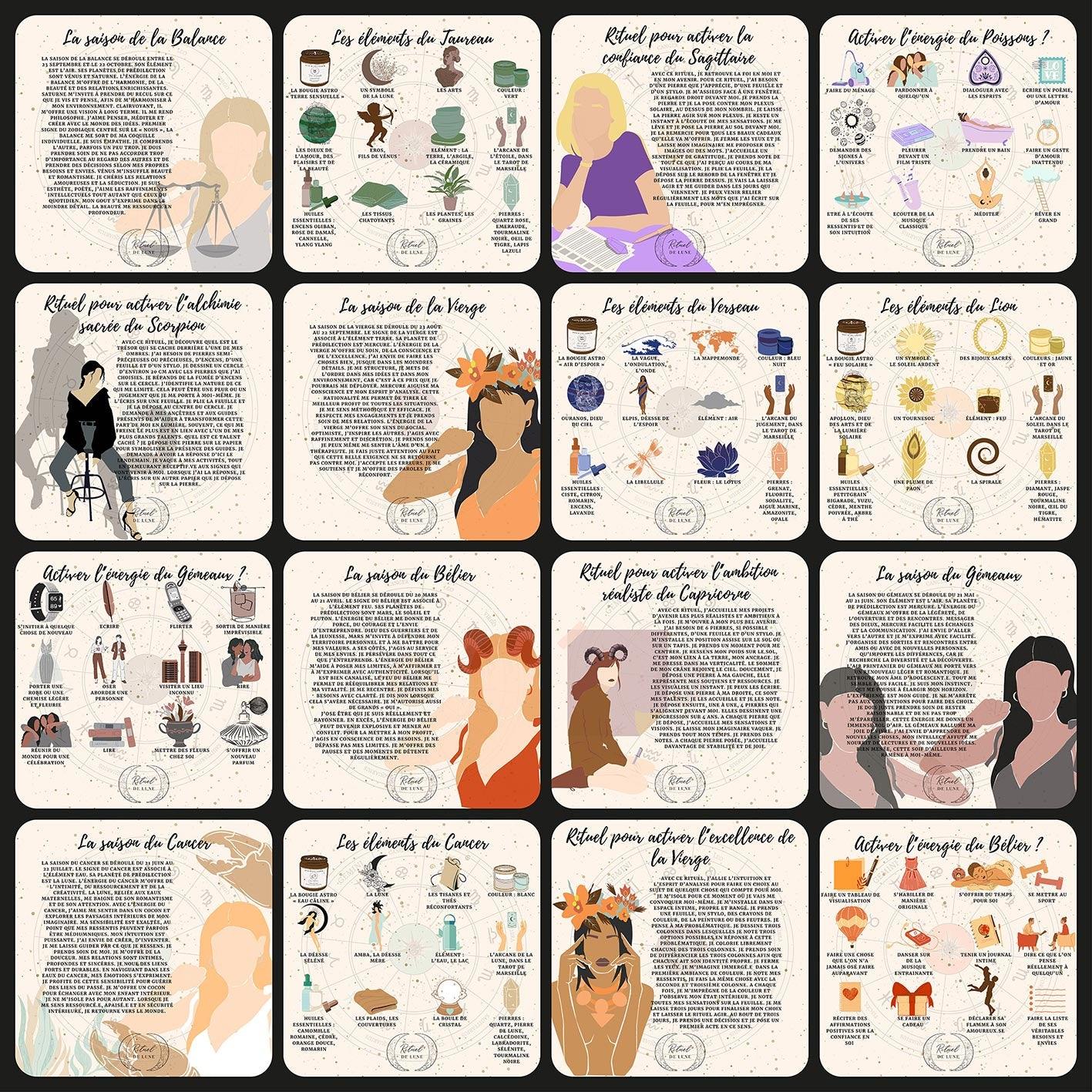 48 Fiches pratiques Astro en format PDF • Rituel de Lune
