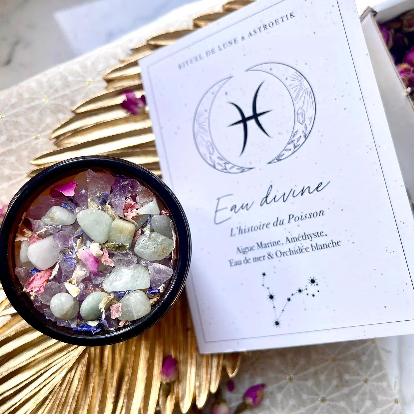 Bougie Astro « Eau Divine", l'histoire du Poisson... • Rituel de Lune