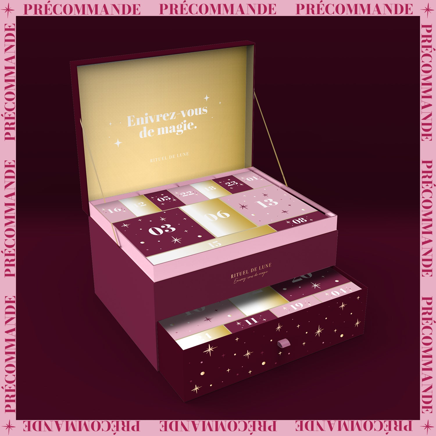CALENDRIER DE L’AVENT 24 CASES GRI-GRI MAGIQUES