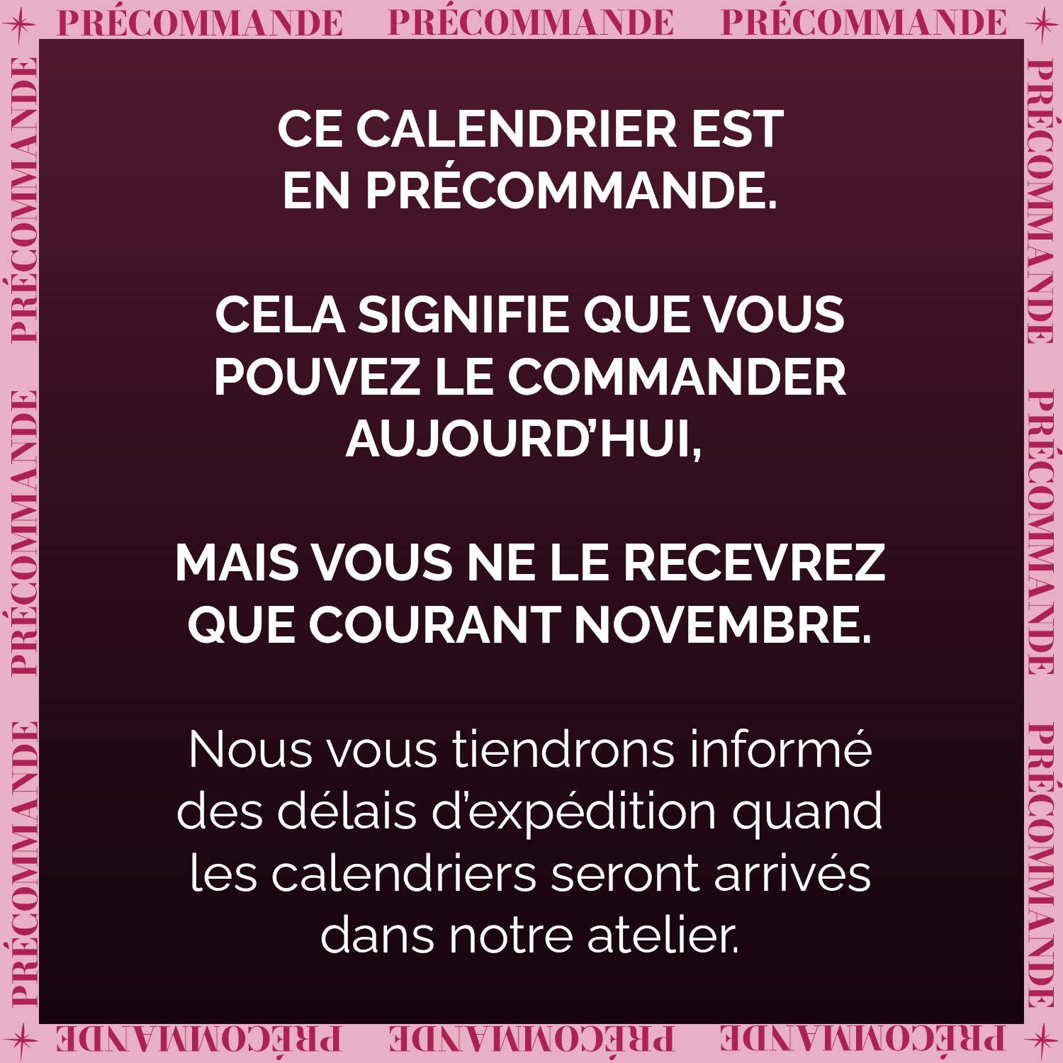 CALENDRIER DE L’AVENT 24 CASES GRI-GRI MAGIQUES