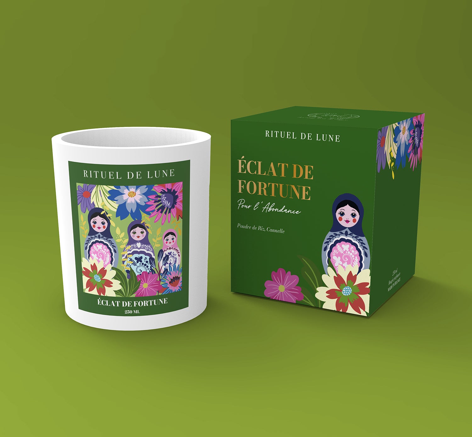 Bougie "Éclat de Fortune" pour favoriser l'abondance - 250ml