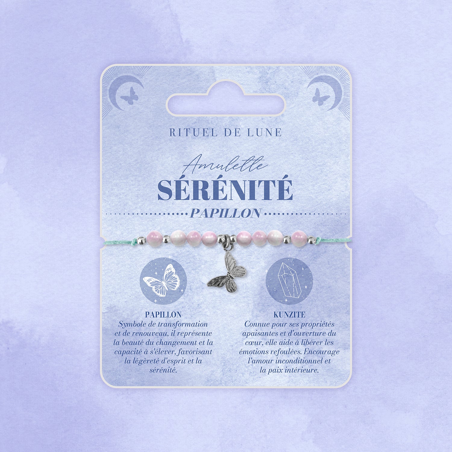 Bracelet Amulette Sérénité : Le papillon