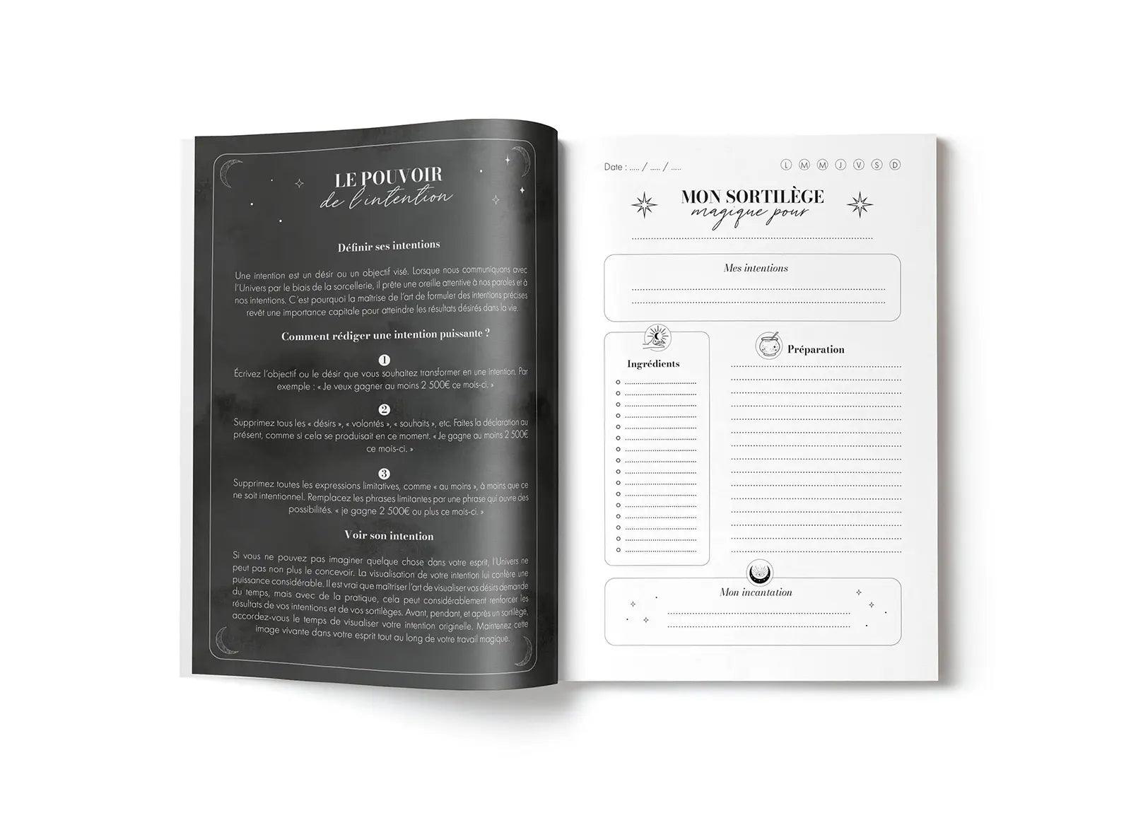 CARNET DE SORTILÈGES - Saupoudrez votre vie de magie • Rituel de Lune