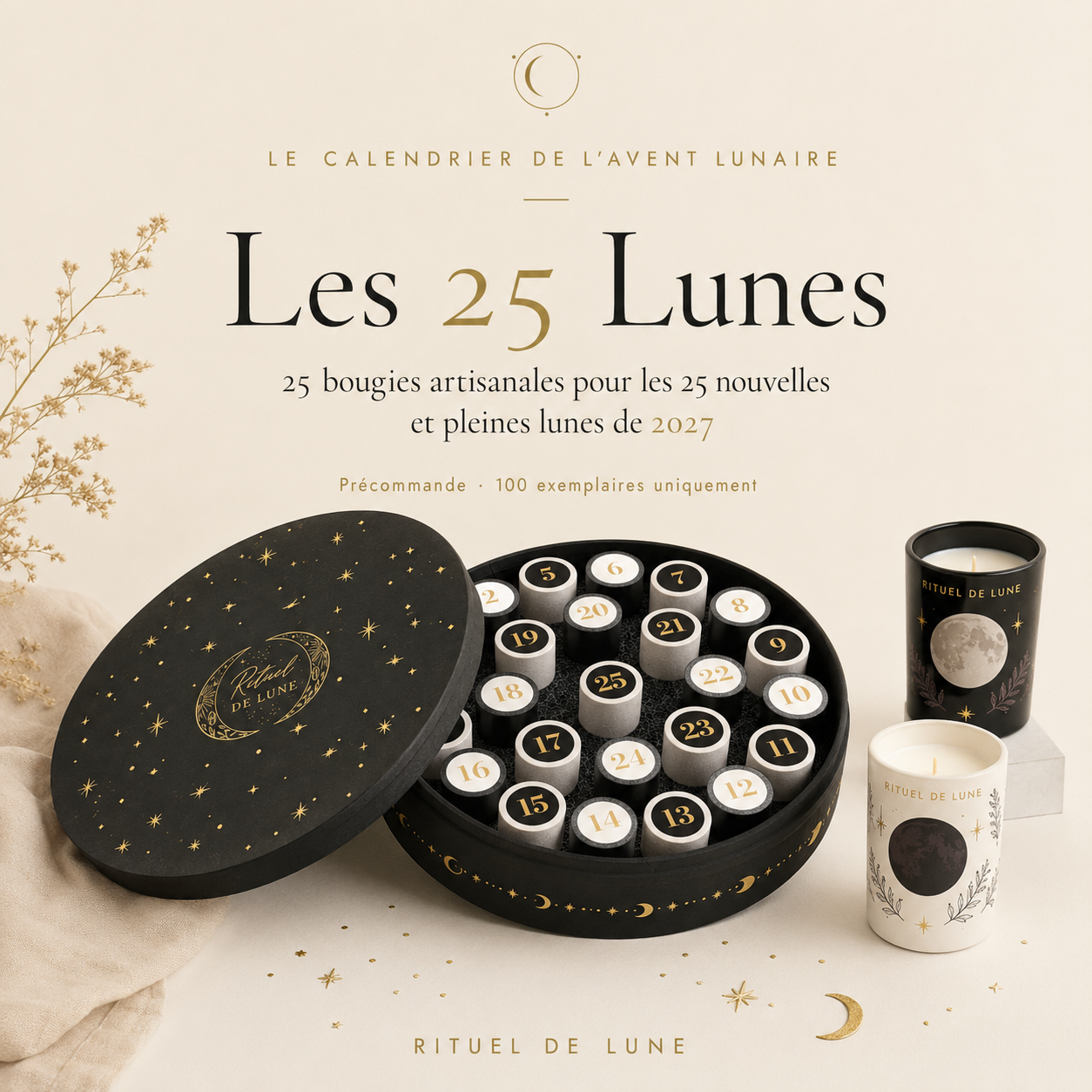 Les 25 Lunes : Le calendrier de l'Avent lunaire 2026 - 2027