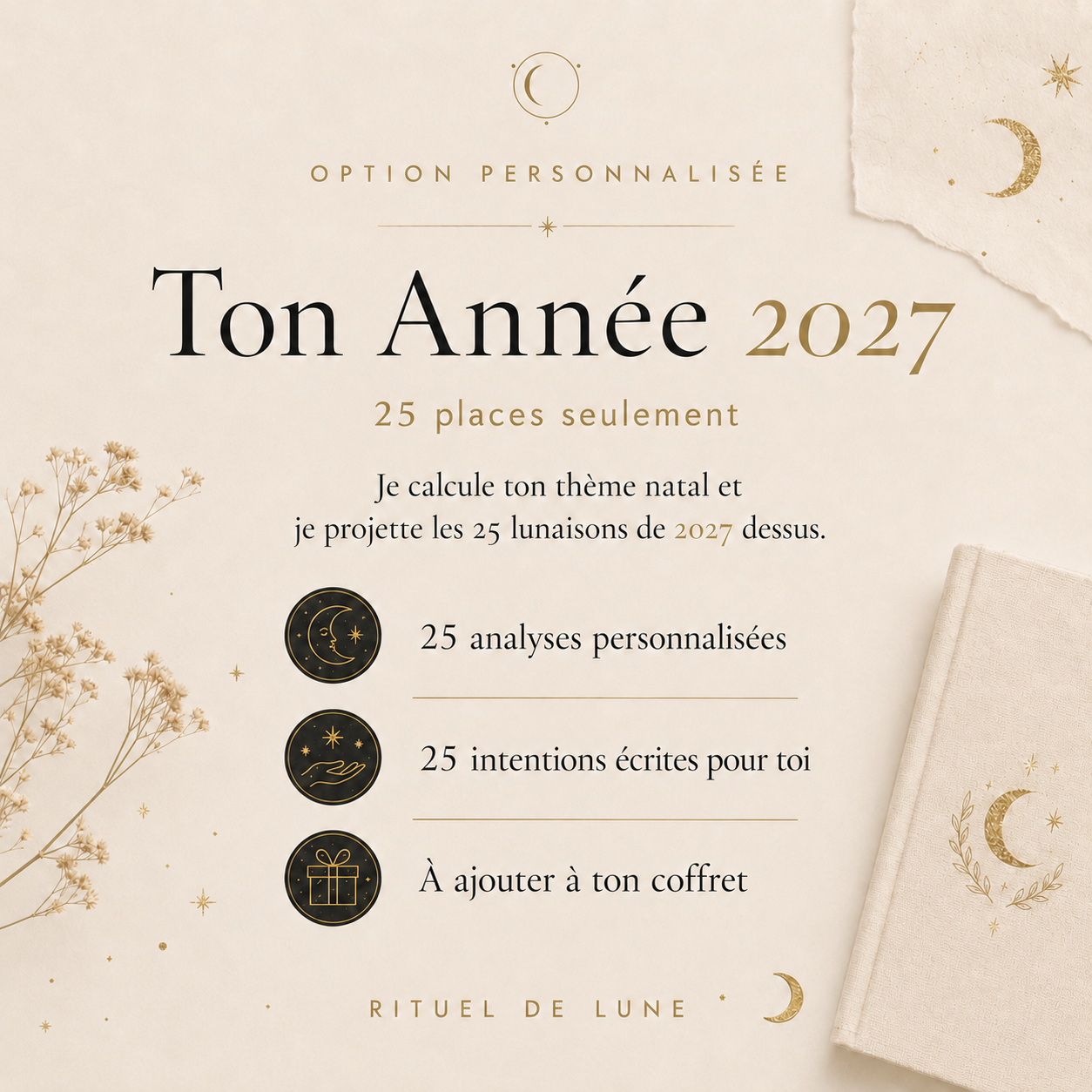 Les 25 Lunes : Le calendrier de l'Avent lunaire 2026 - 2027
