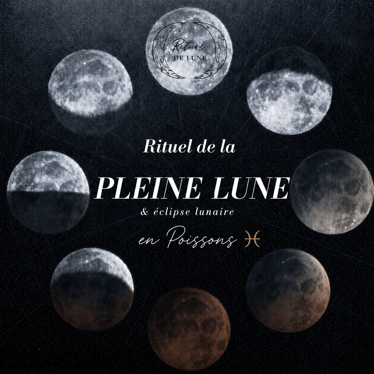 Éclipse lunaire et Pleine Lune en Poissons du 28 août 2026 : signification, effets et rituel