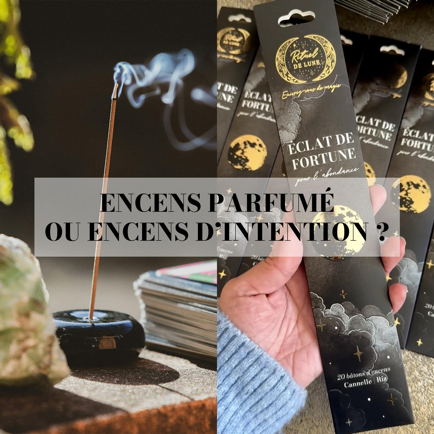 Encens parfumé ou encens d’intention : quelle différence ?
