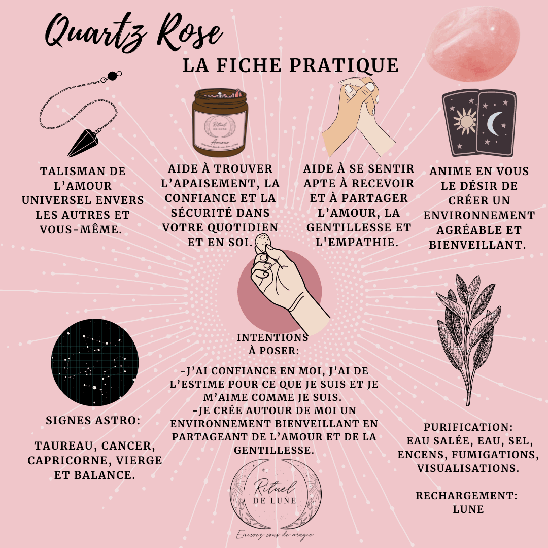 Le quartz rose : la pierre de l’amour | Rituel de Lune