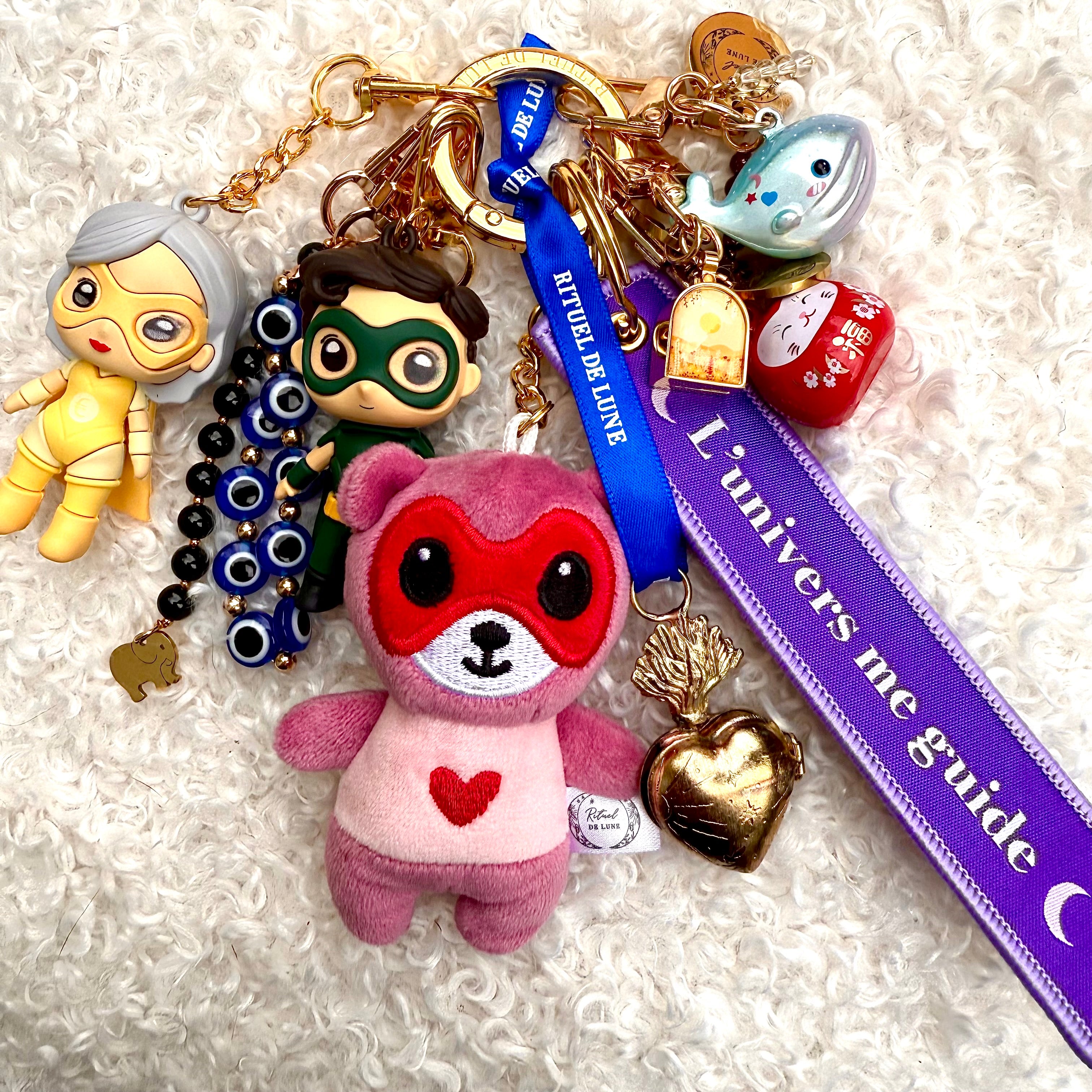 GRIGRI FULL INTENTION LES 10: amour, chance, vœux, passion, positivité, fortune, intuition, Nazar, protection et sérénité N°109