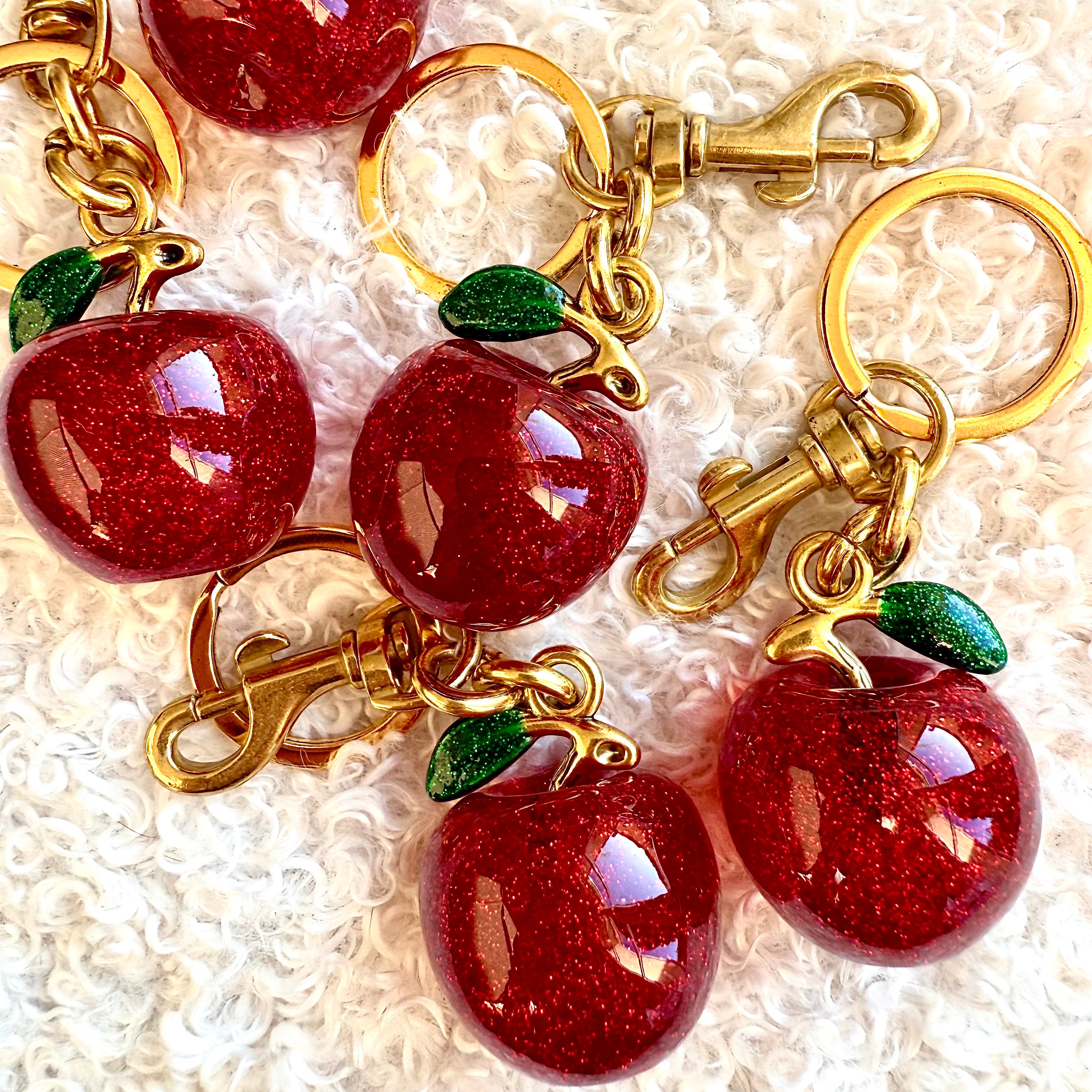 🍎 Pomme de la Tentation — Porte-Clé Désir