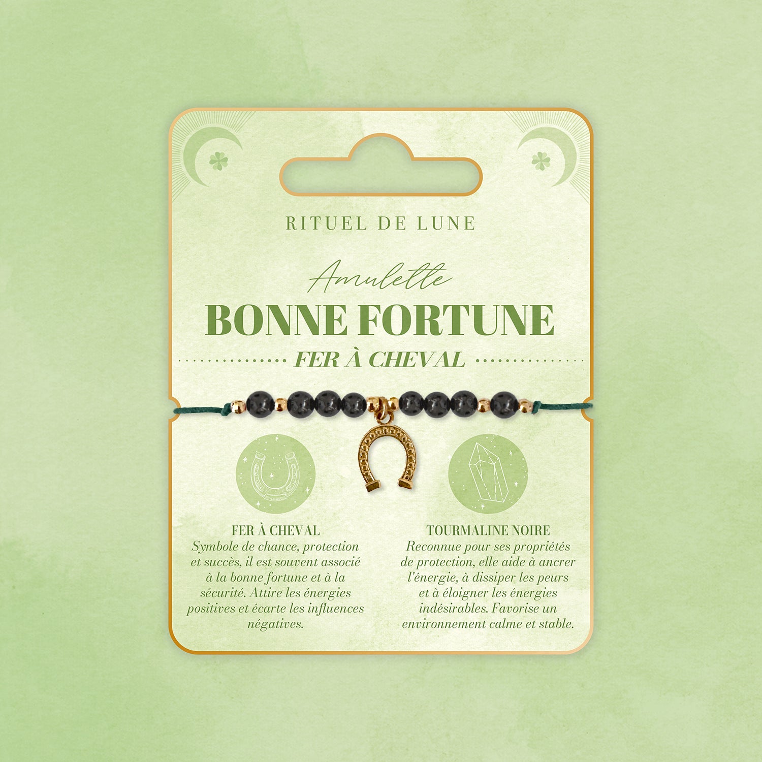 Bracelet Amulette Bonne Fortune: Le fer à cheval