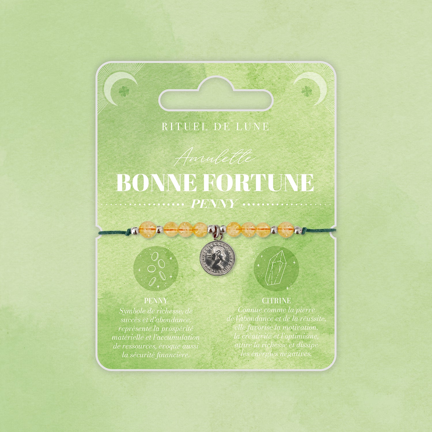 Bracelet Amulette Bonne Fortune: Le penny