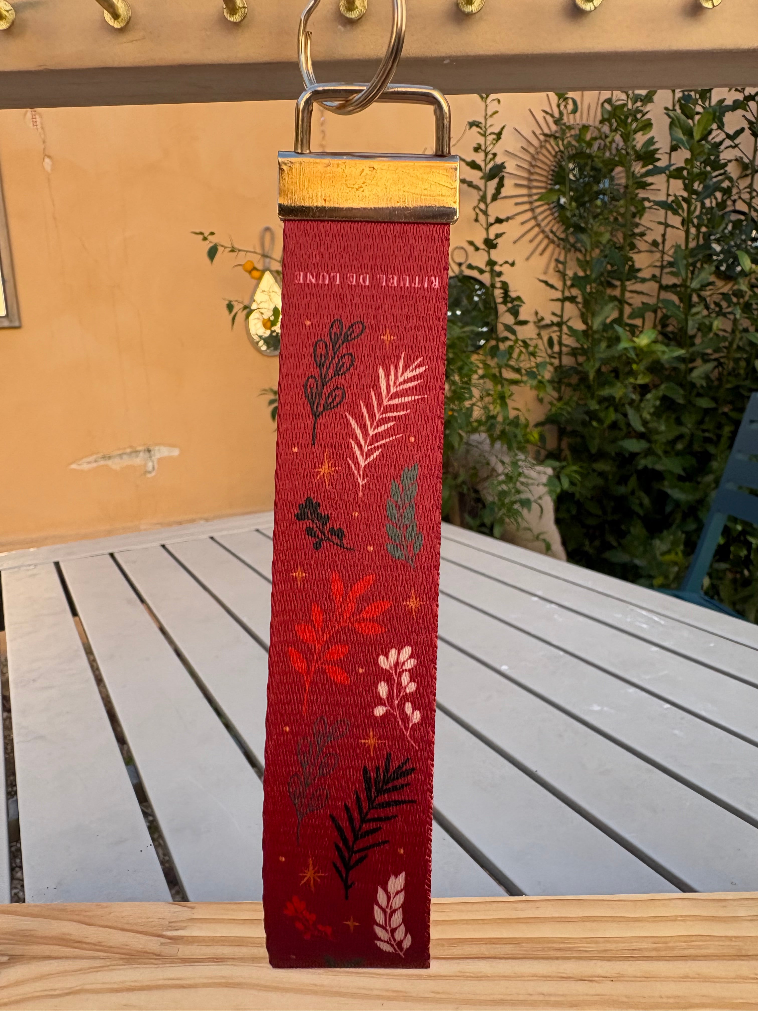 Porte clés Ruban double tour Noël