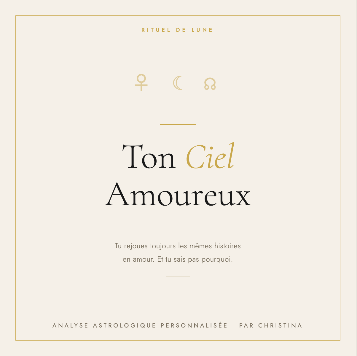 Ton ciel amoureux: Une analyse personnalisée de ton thème en amour