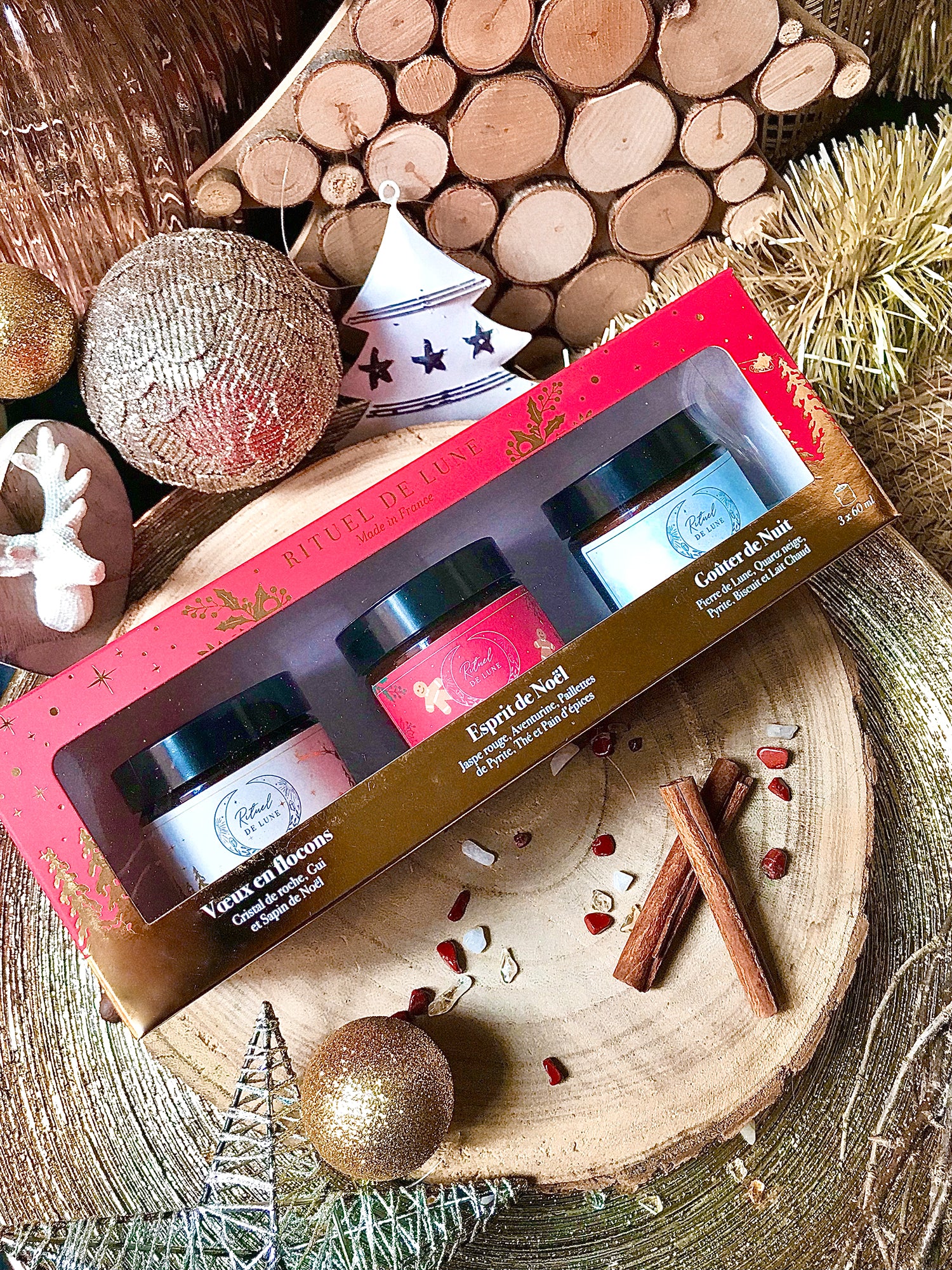 Coffret bougies de Noël