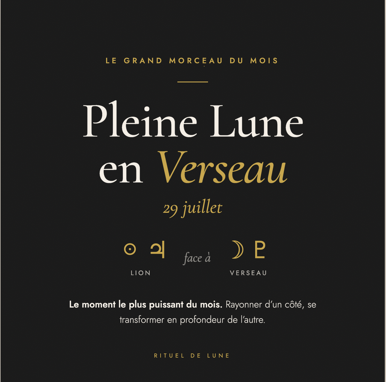 Carnet des astres du mois de juillet