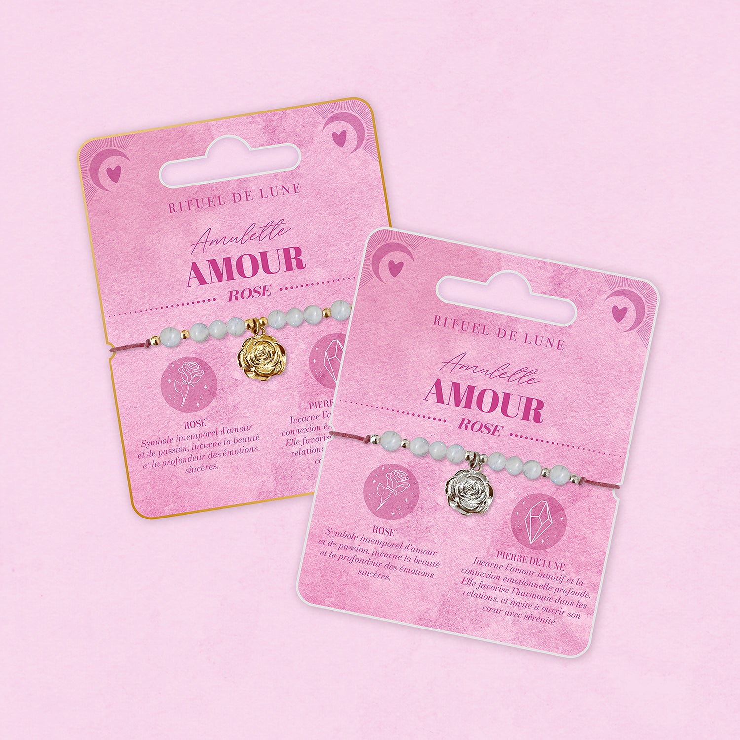 Bracelet Amulette Amour: La rose