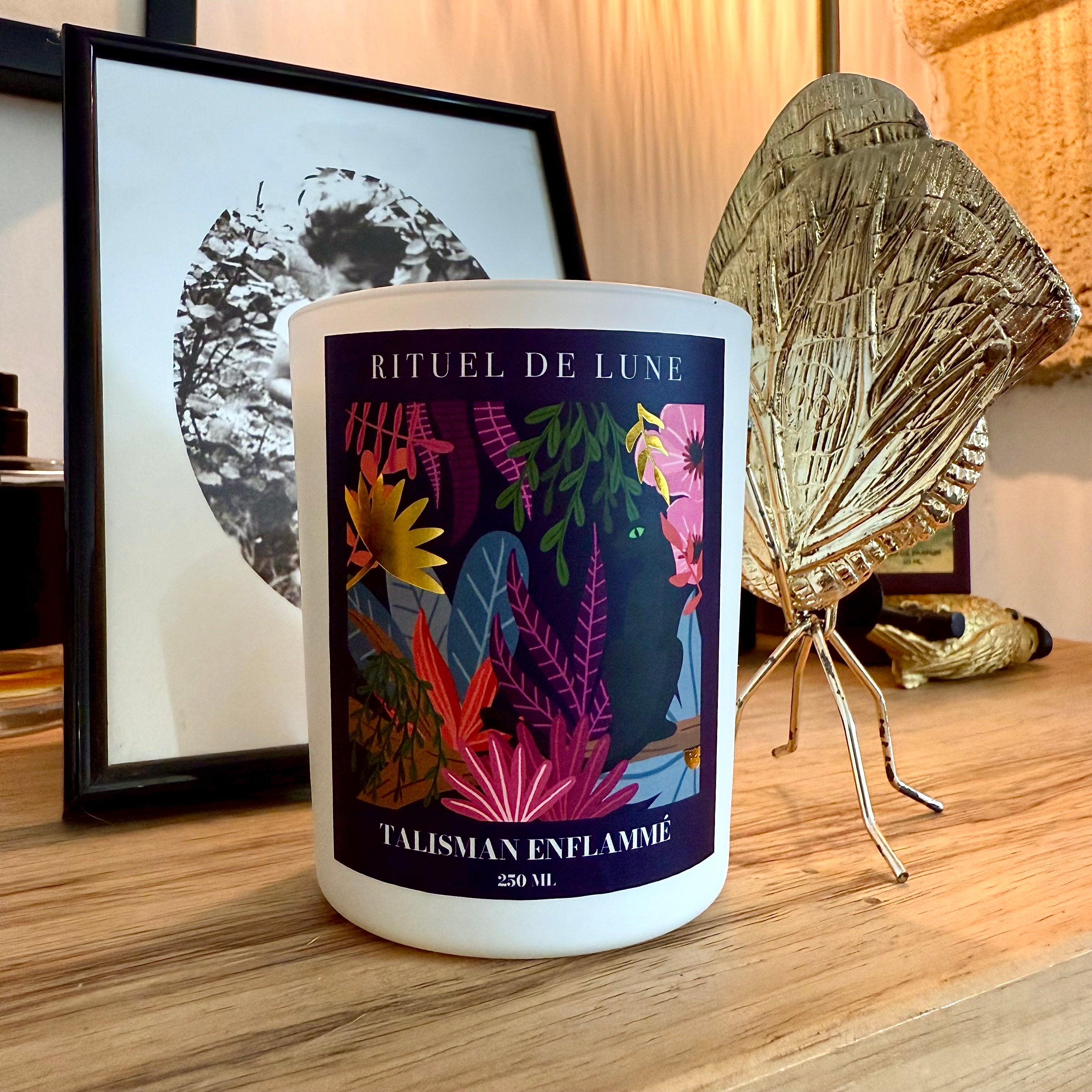 Bougie "Talisman Enflammé" pour la protection et la purification - 250ml