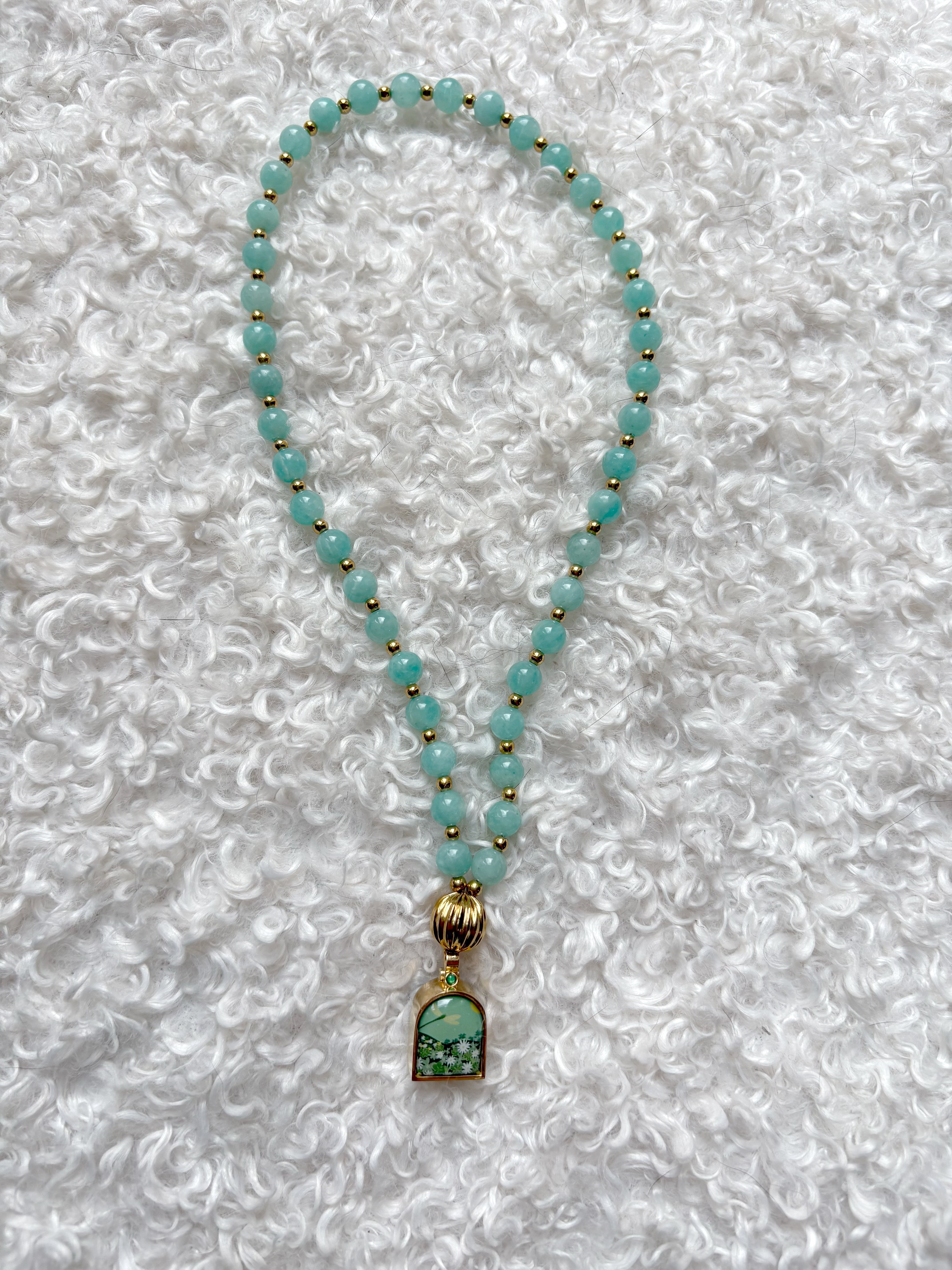 Mini Chapelet d’Intentions — 42 perles naturelles + Boîte à Vœux