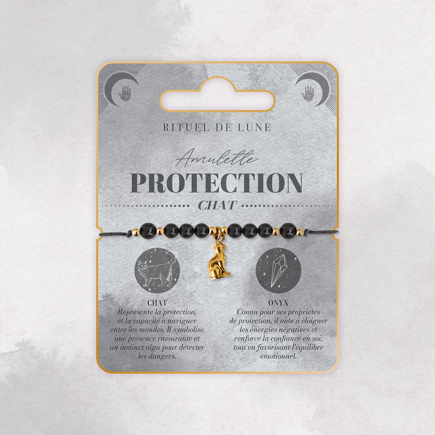 Bracelet Amulette Protection : Le chat