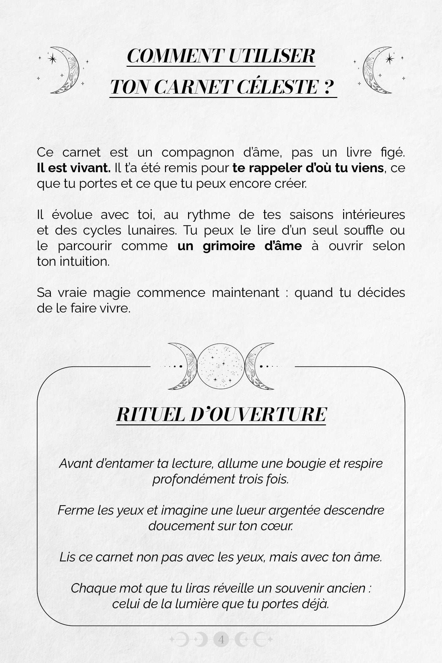 🌕 L’ENCRE DES ÉTOILES – CARNET CÉLESTE & NUMÉROLOGIQUE PERSONNALISÉ